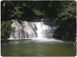 Wasserfall "Hoher Gießel" in der Großen Lauter 